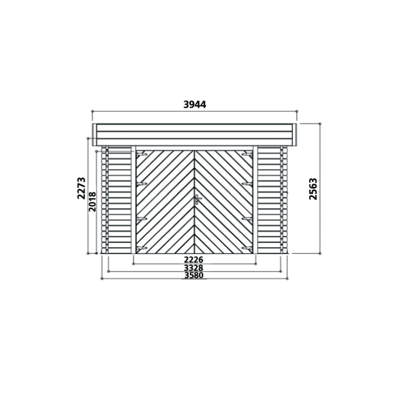 Dema Garage En Bois LULEA