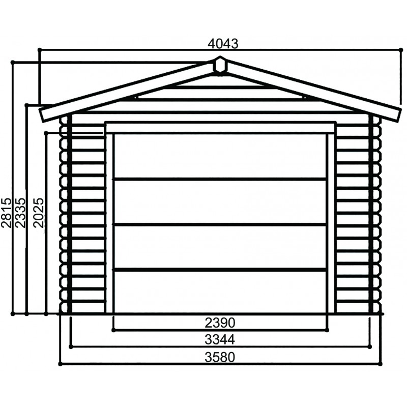 Dema Garage En Bois TRADITION - PS