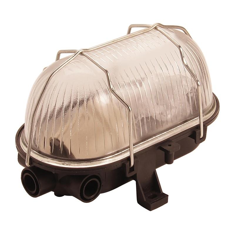 dema Hublot de cave noir avec grille métal