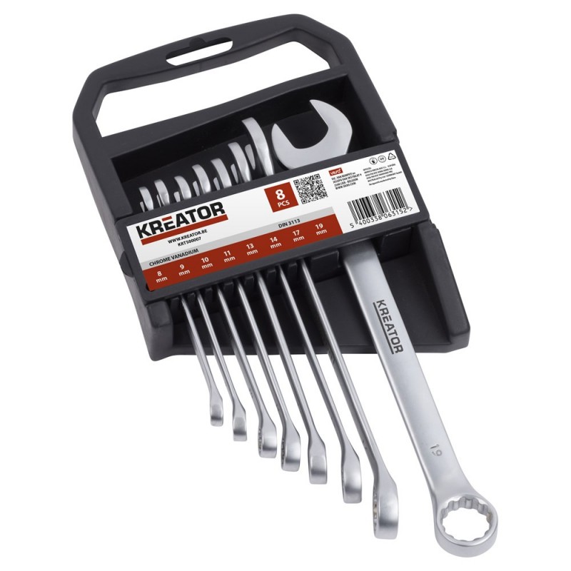 dema Jeu de 8 clés mixtes 8 à 19 mm