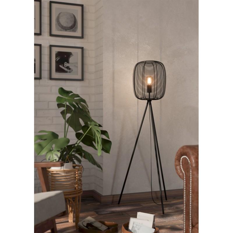 Dema Lampadaire RINROE Noir 140cm