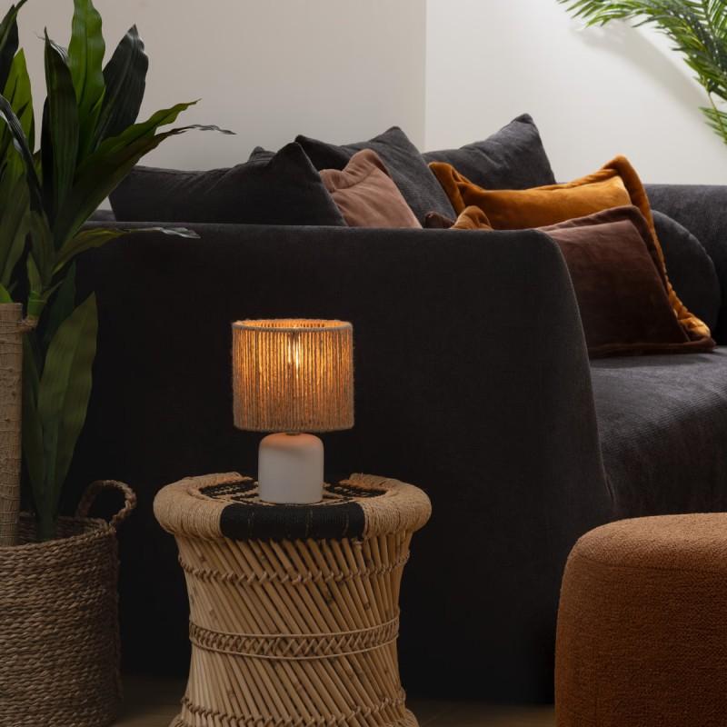 Dema Lampe De Table KOBY Blanc Naturel