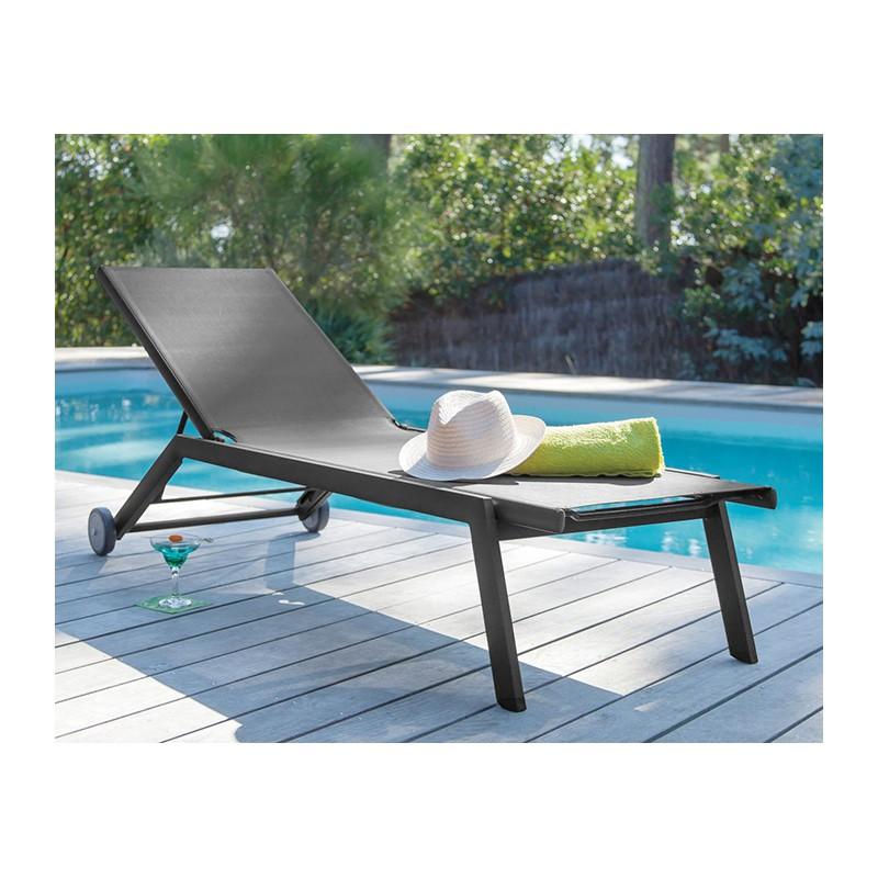 Dema Lit De Jardin FLORENCE Anthracite