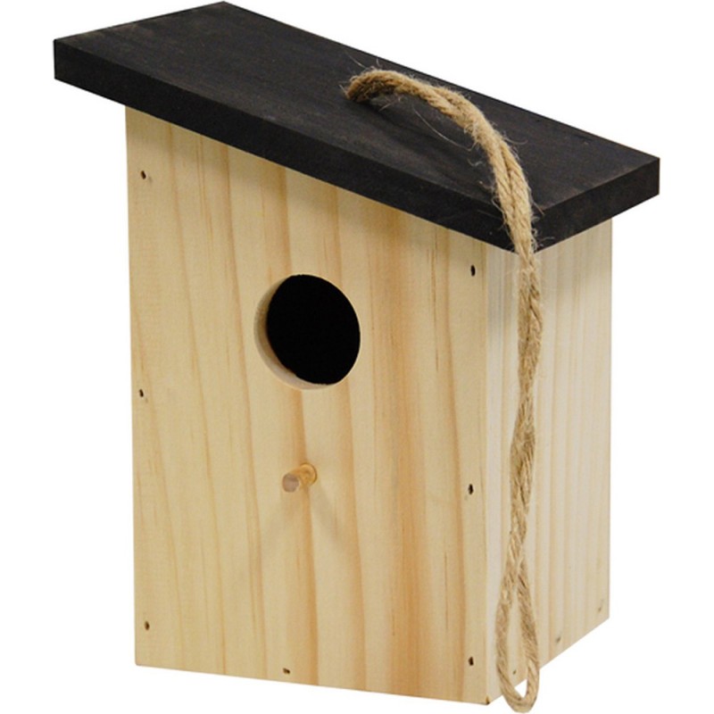 dema Nichoir avec toit incliné noir H 17 5cm