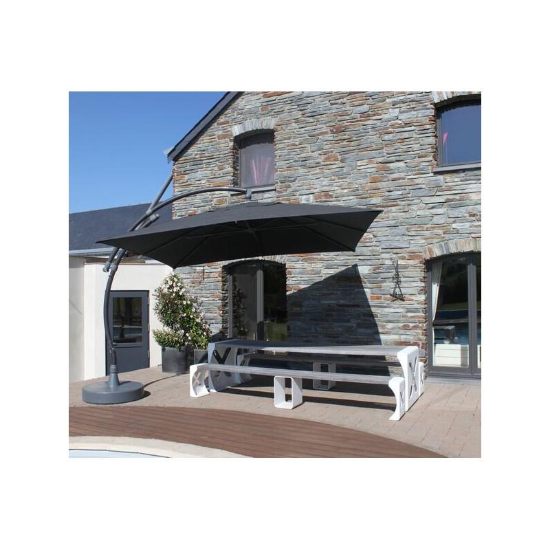 Dema Parasol EASY SUN Carré 300 Olefin - Carbone