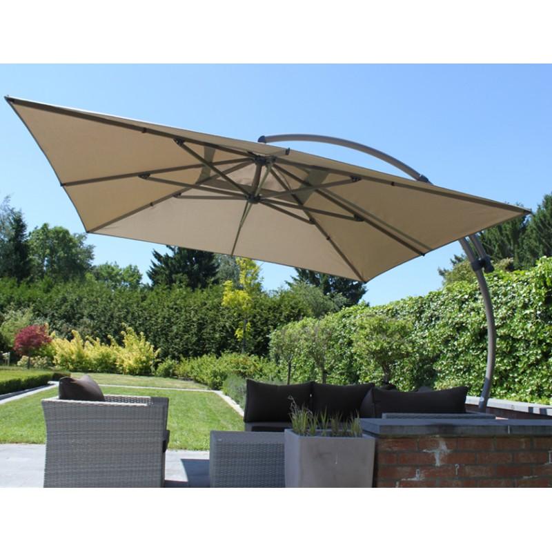 Dema Parasol EASY SUN Carré 300 Olefin - Taupe Clair