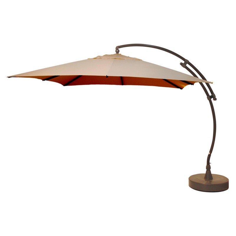 dema Parasol EASY SUN carré 300 Olefin - Taupe clair