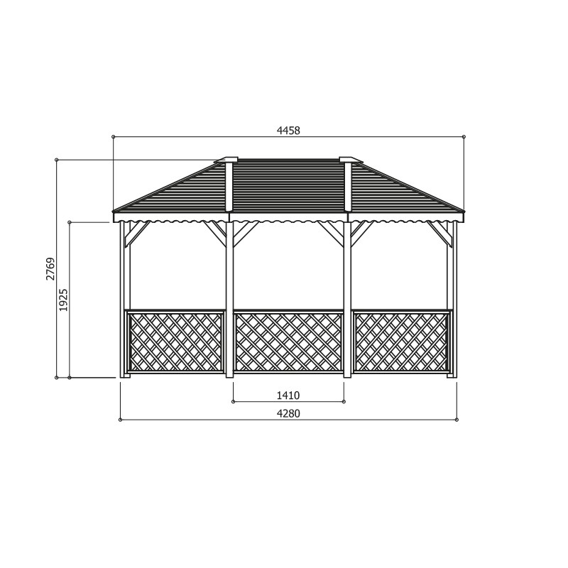 Dema Pavillon En Bois ACREMONT 446x341cm