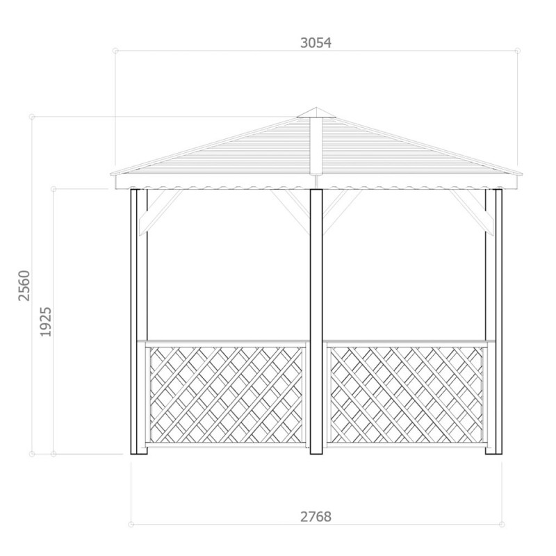 Dema Pavillon En Bois ROSSART 352x305cm