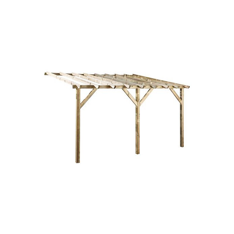 Dema Pergola Adossée Pin Traité JULIA 12m²