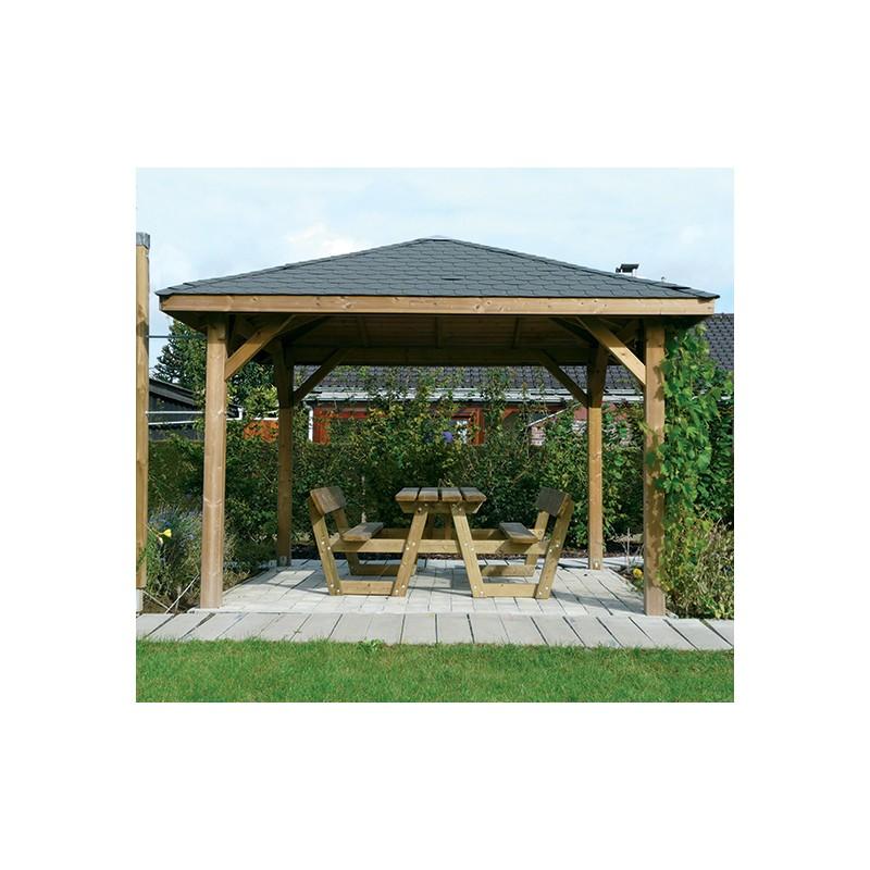 dema Pergola carrée en bois FISENNE