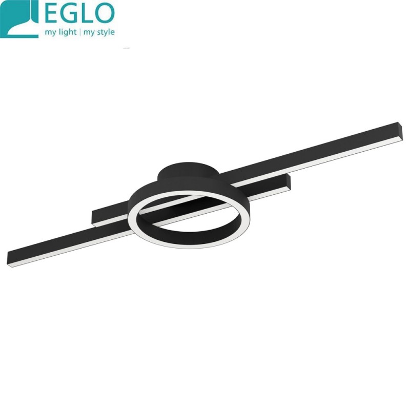 dema Plafonnier LED RVB AMANDOLO noir + télécommande