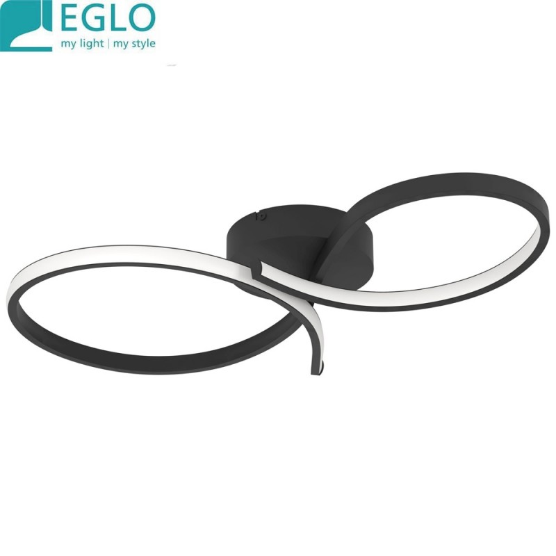 dema Plafonnier LED SERPINS noir/blanc