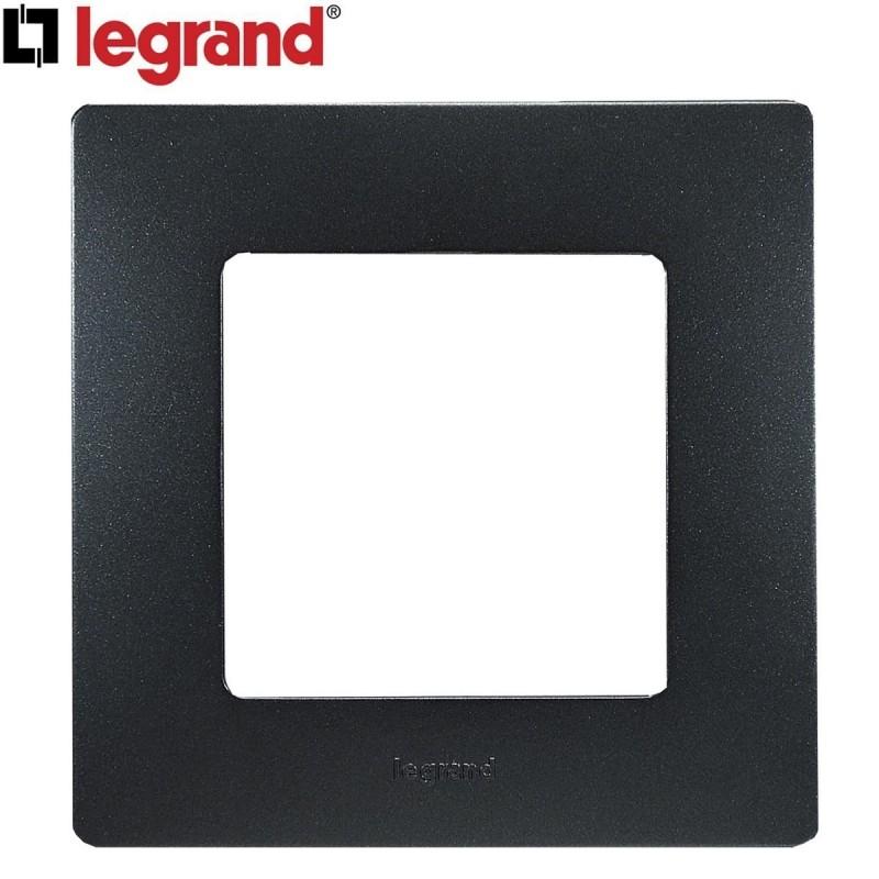 dema Plaque simple LEGRAND Niloe anthracite