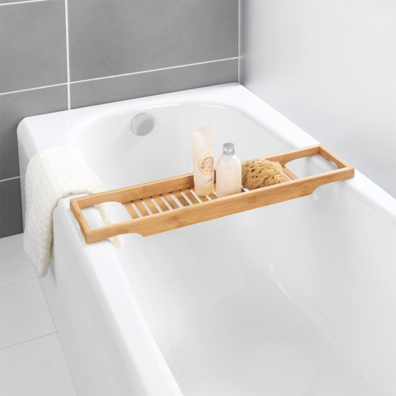 dema Pont de baignoire en bambou WENKO Bambusa