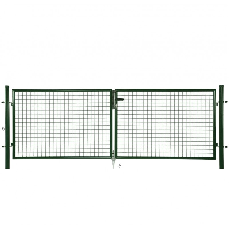 dema Portail double avec serrure 300xH175