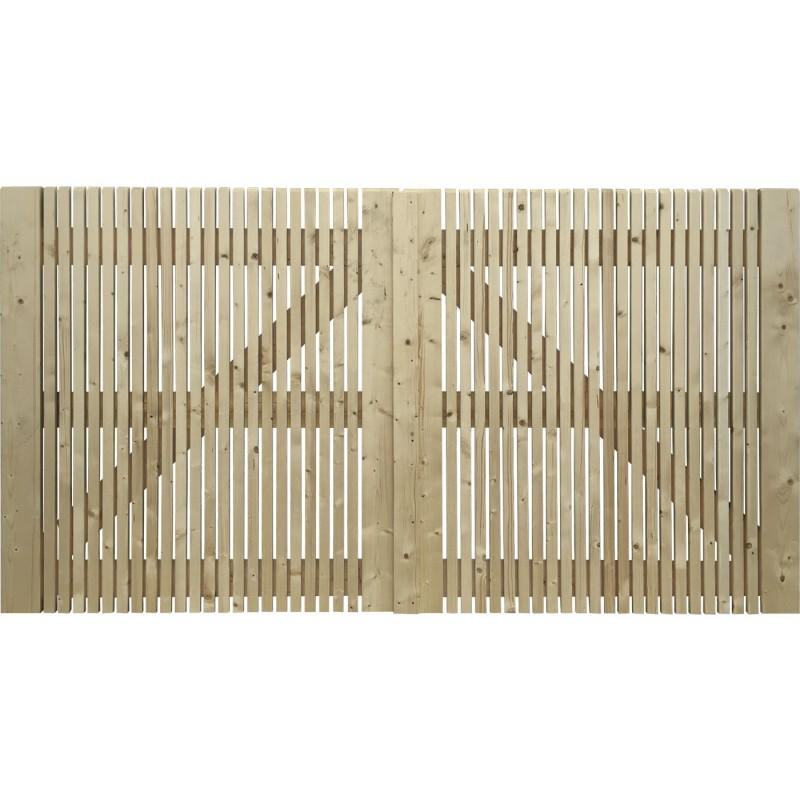 dema Portail double ROUMONT traité 350 x h.180cm