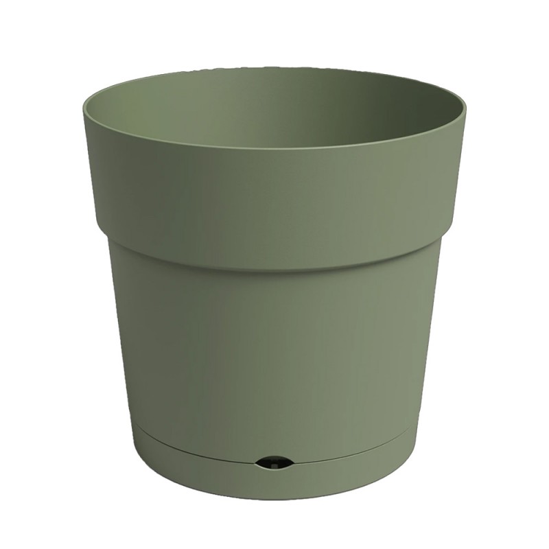 dema Pot rond CAPRI avec réserve 20 vert cendre