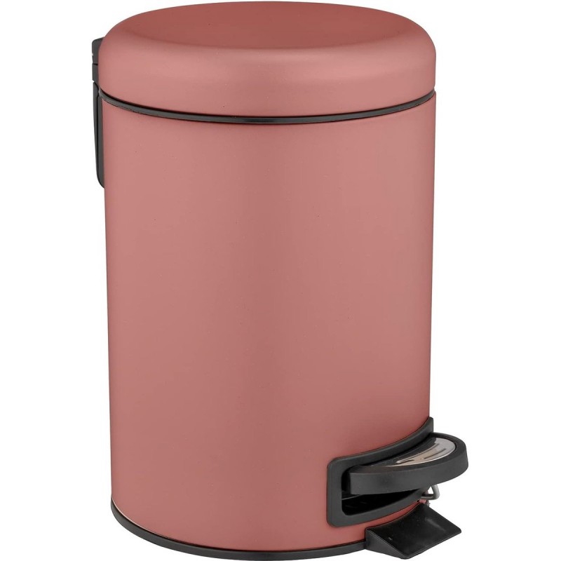 dema Poubelle à pédale WENKO Leman vieux rose 3L