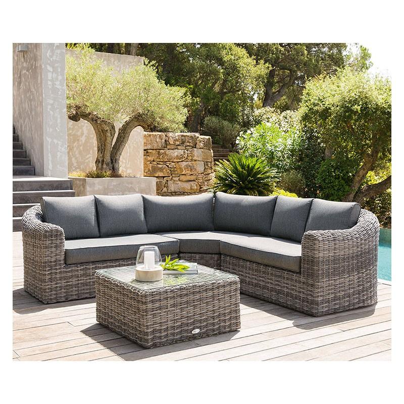 dema Salon d'angle NICE gris taupe