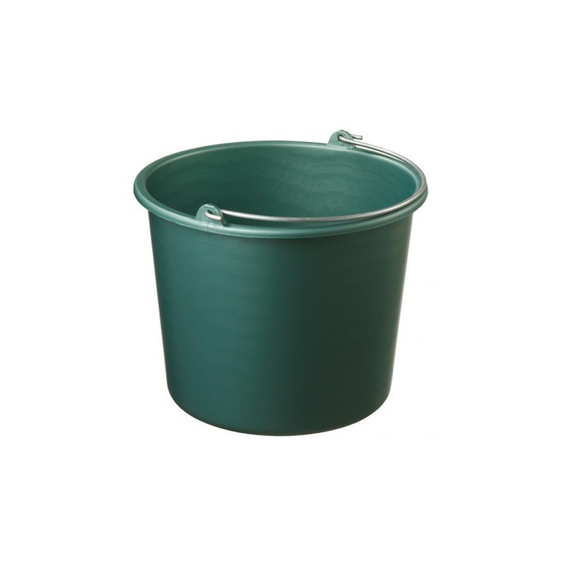 dema Seau plastique épais avec anse métal 12L