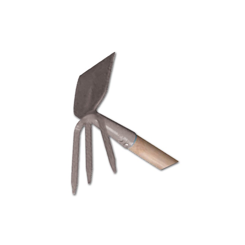 Dema Serfouette 3 Dents Avec Manche Frène