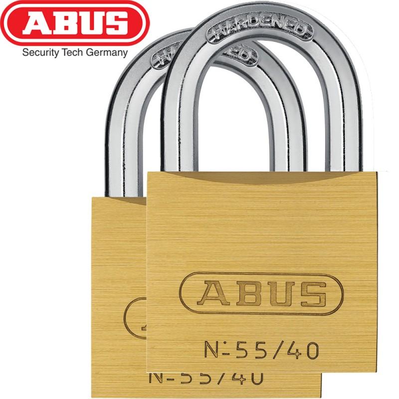 dema Set 2 Cadenas laiton ABUS 55/40
