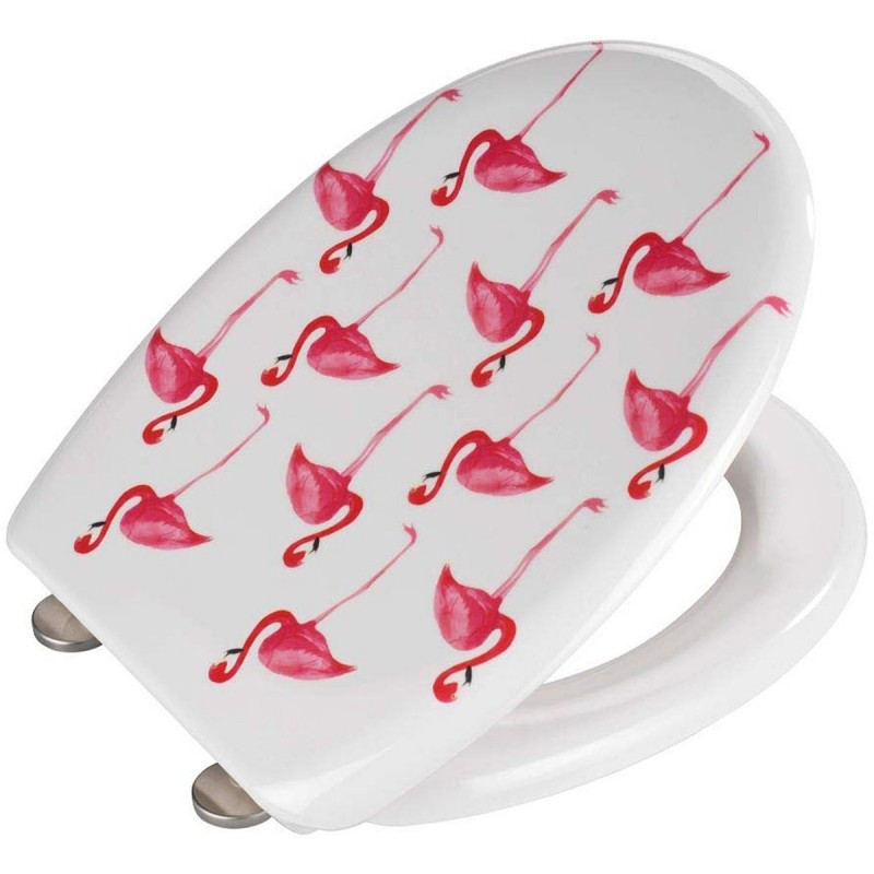 Dema Siège WC WENKO Flamant Rose