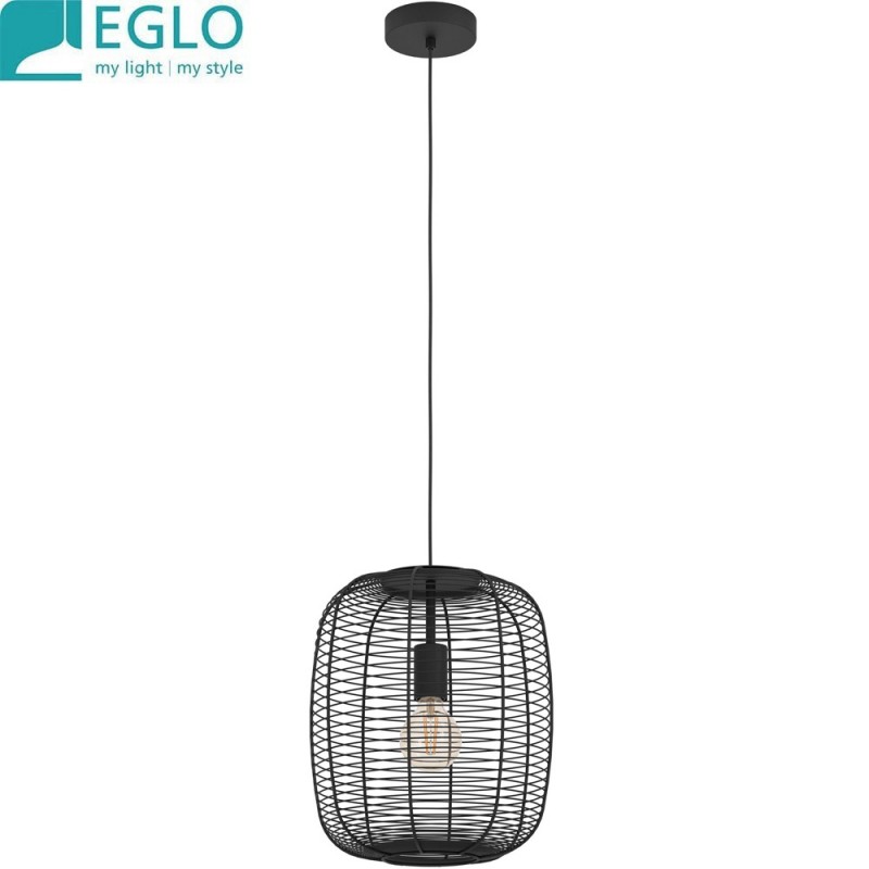 dema Suspension ronde RINROE acier noir