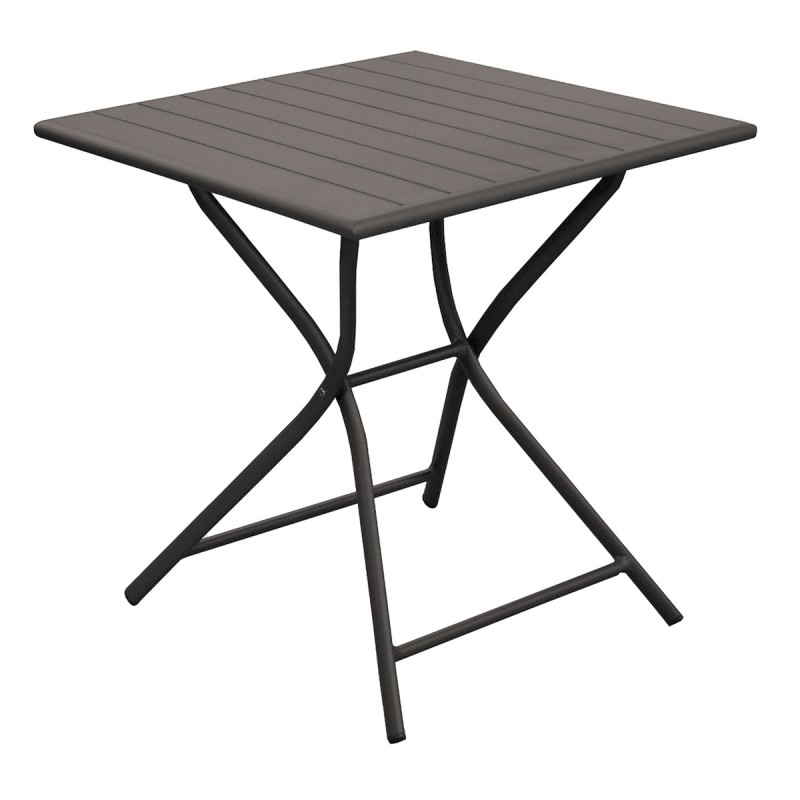 dema Table alu pliante GLOBE 70x70 Graphite