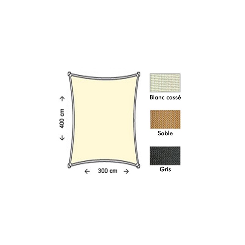 Dema Toile D'ombrage Rectangulaire 3x4m