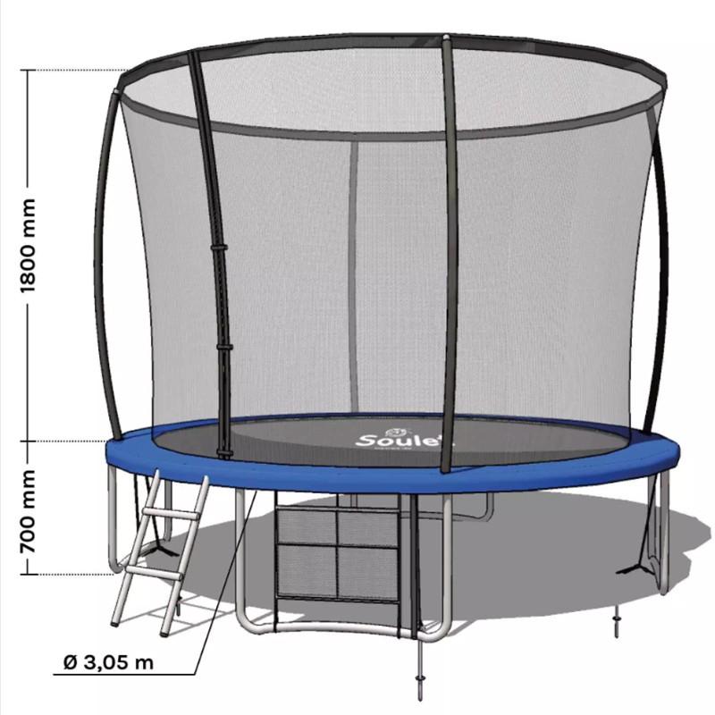 Dema Trampoline Soulet Rond 305 Cm H 180 Cm