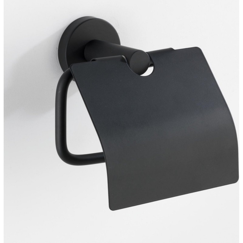 Dema Dérouleur De Papier WC +clapet WENKO Bosio Noir