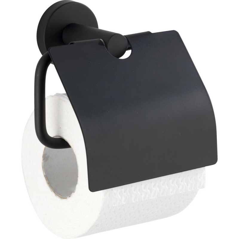 dema Dérouleur de papier WC +clapet WENKO Bosio noir