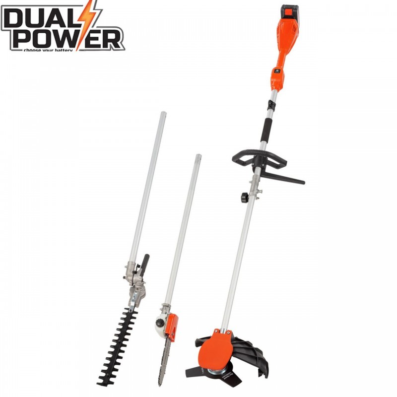 dema DUAL POWER outil de jardin multifonctions 4 en 1 40V - sans batterie