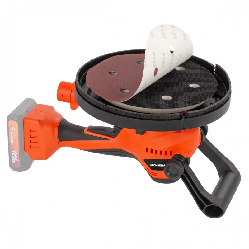Dema DUAL POWER Ponceuse Pour Murs Et Plafonds 225mm 20V POWDP50900 - Sans Batterie