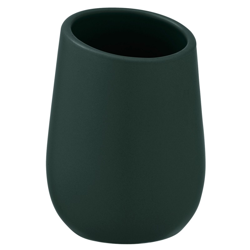 dema Gobelet de salle de bain WENKO Badi vert foncé