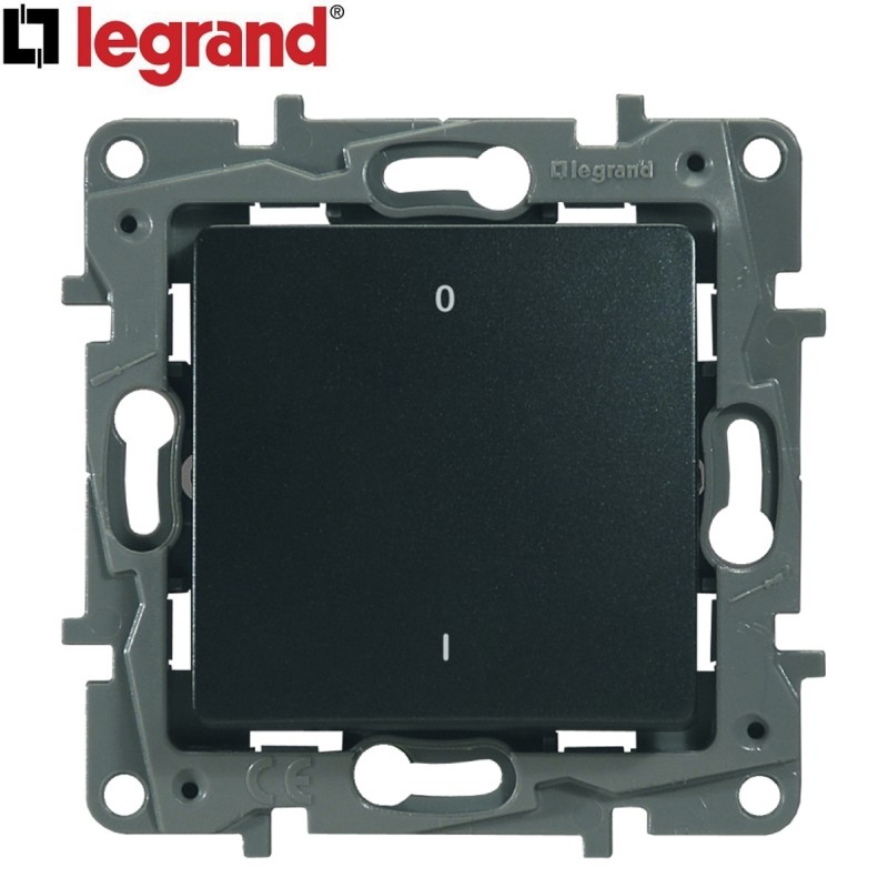 dema Interrupteur bipolaire LEGRAND Niloe anthracite