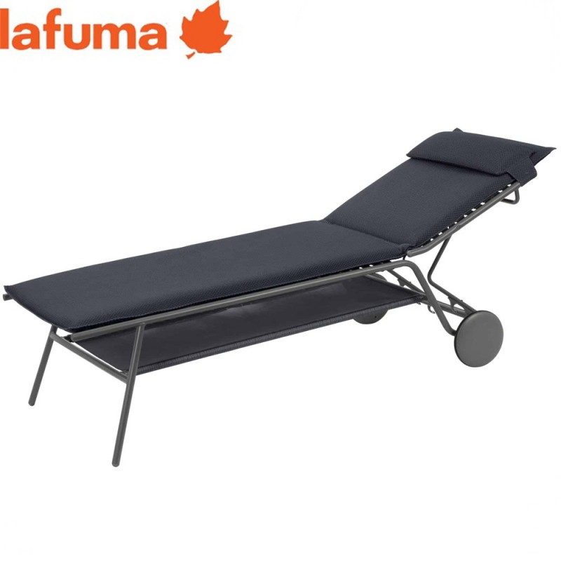 dema Lit de soleil Miami II LAFUMA Acier anthracite