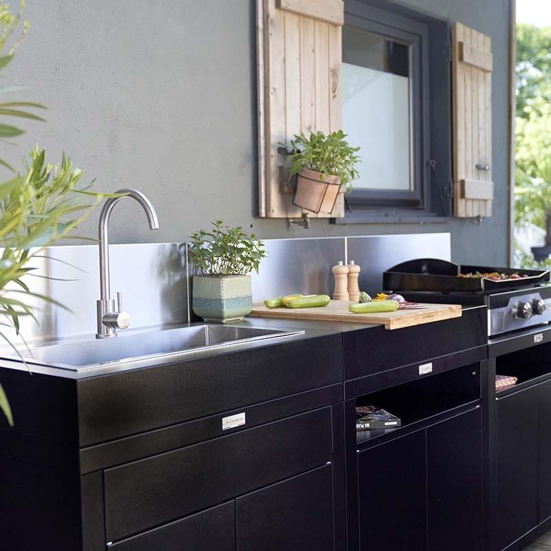 Dema Meuble Avec évier Pour Cuisine Extérieure LE MARQUIER