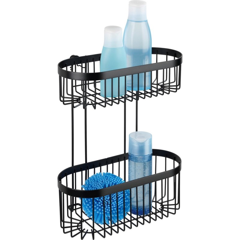 dema Panier de douche double WENKO Classic noir 33cm