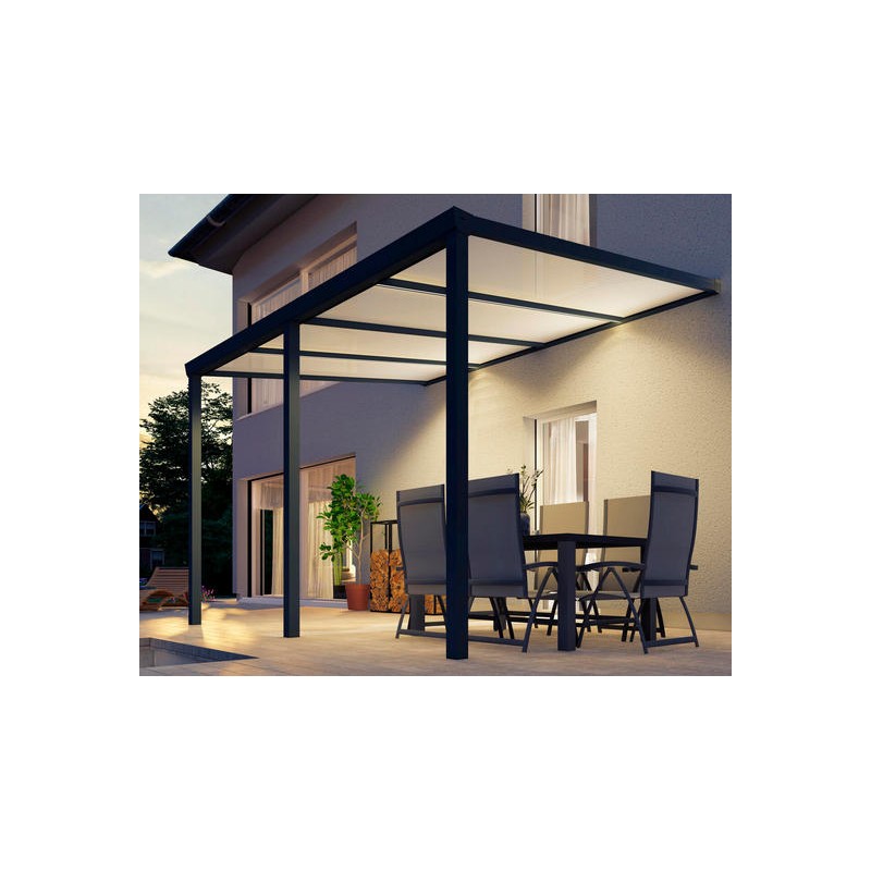 dema Pergola GARDEN BASIC LED alu anthracite 400 x 300 cm