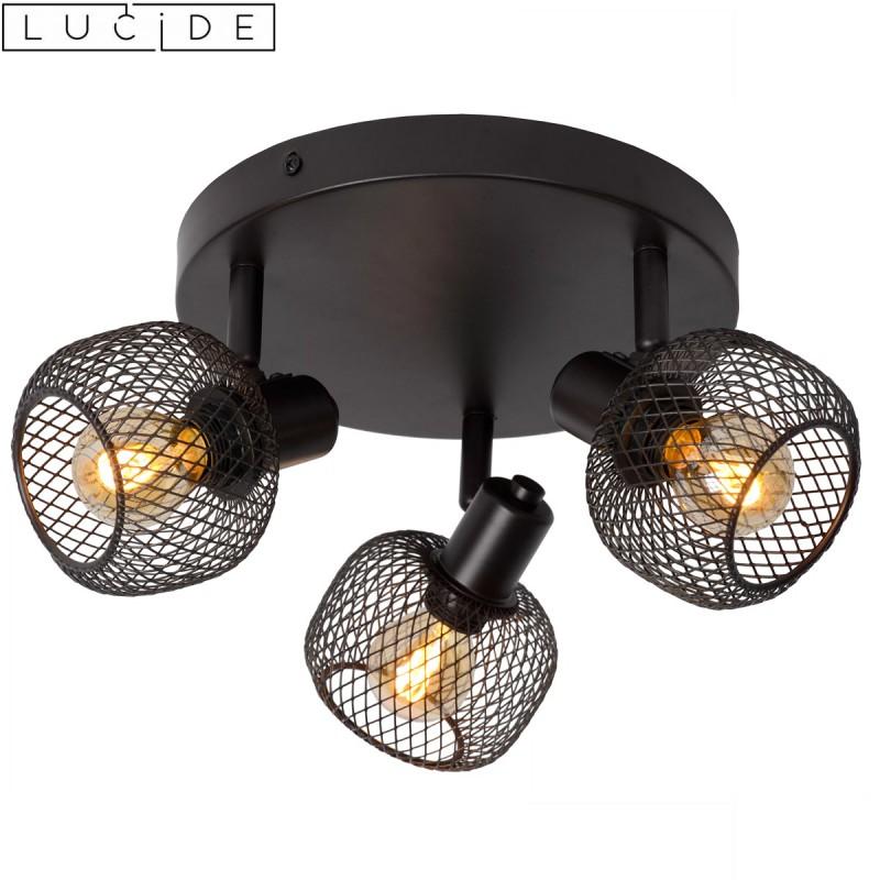 dema Plafonnier 3 spots orientables noir E14 MARREN