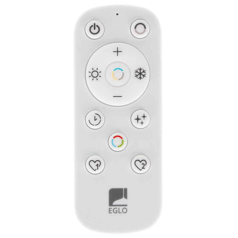 Dema Plafonnier LED RVB AMANDOLO Blanc 17W + Télécommande