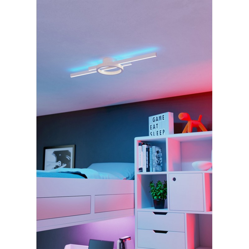 Dema Plafonnier LED RVB AMANDOLO Blanc + Télécommande