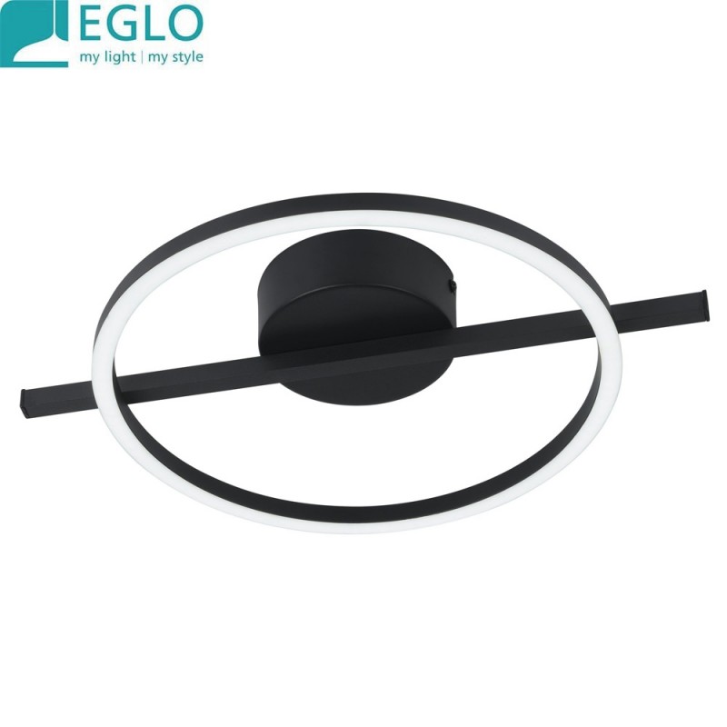 dema Plafonnier LED RVB AMANDOLO noir 17W + télécommande