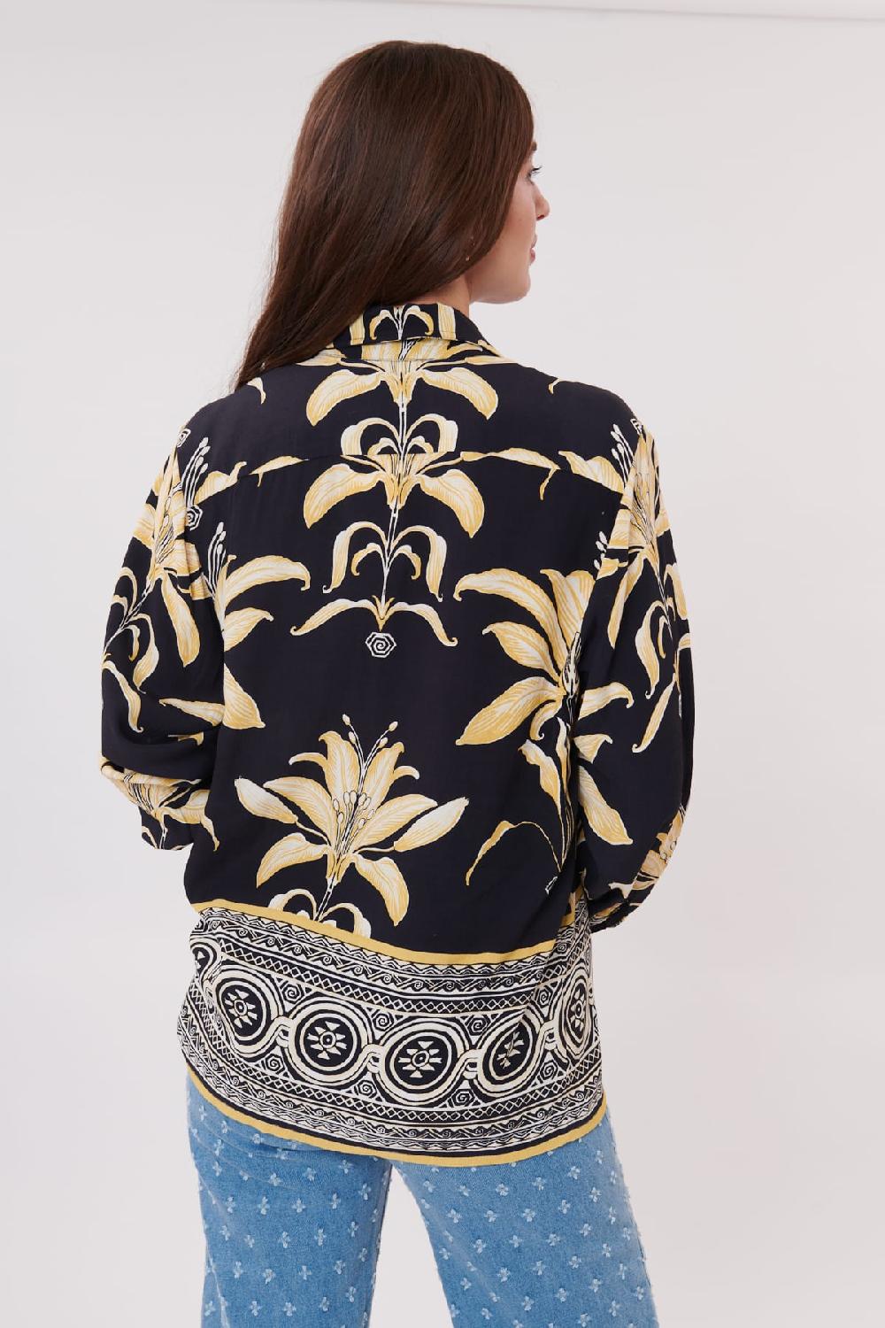 Derhy Chemise Longue Imprimée Manches Longues REALITE