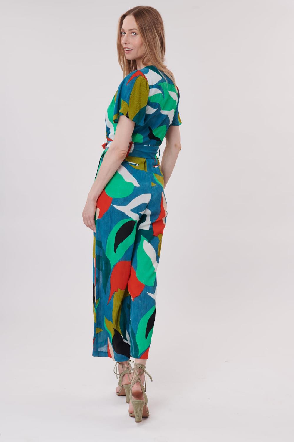 Derhy Combinaison Ample Imprimée Manches Courtes IDA