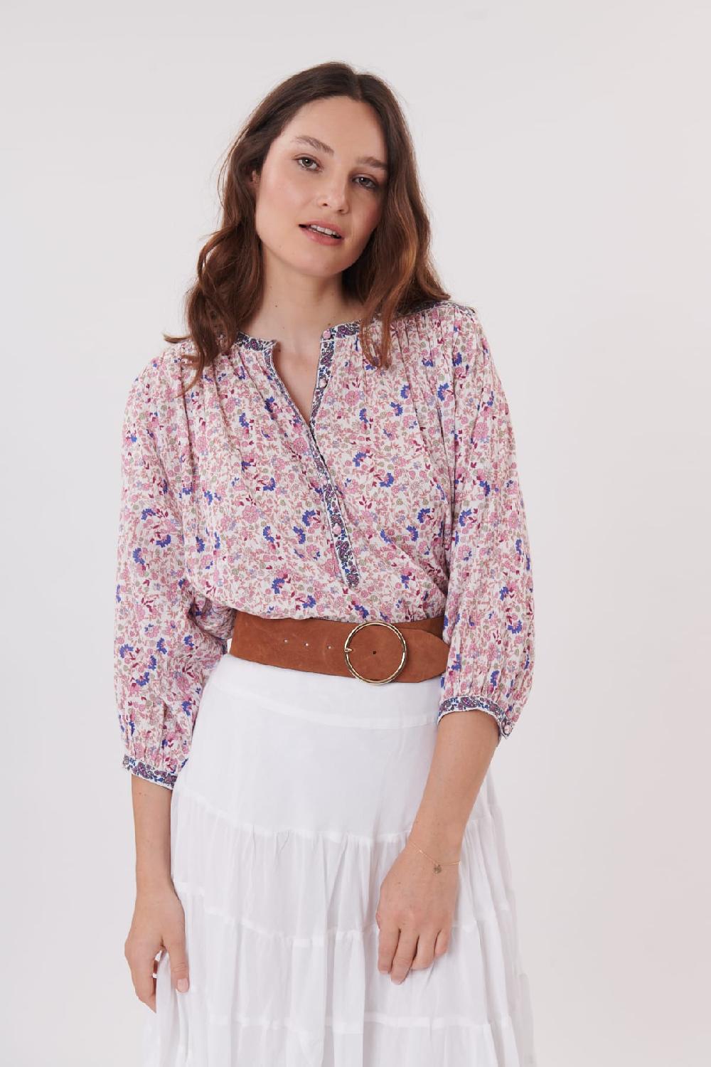 derhy Blouse ample imprimé floral en coton RENATA