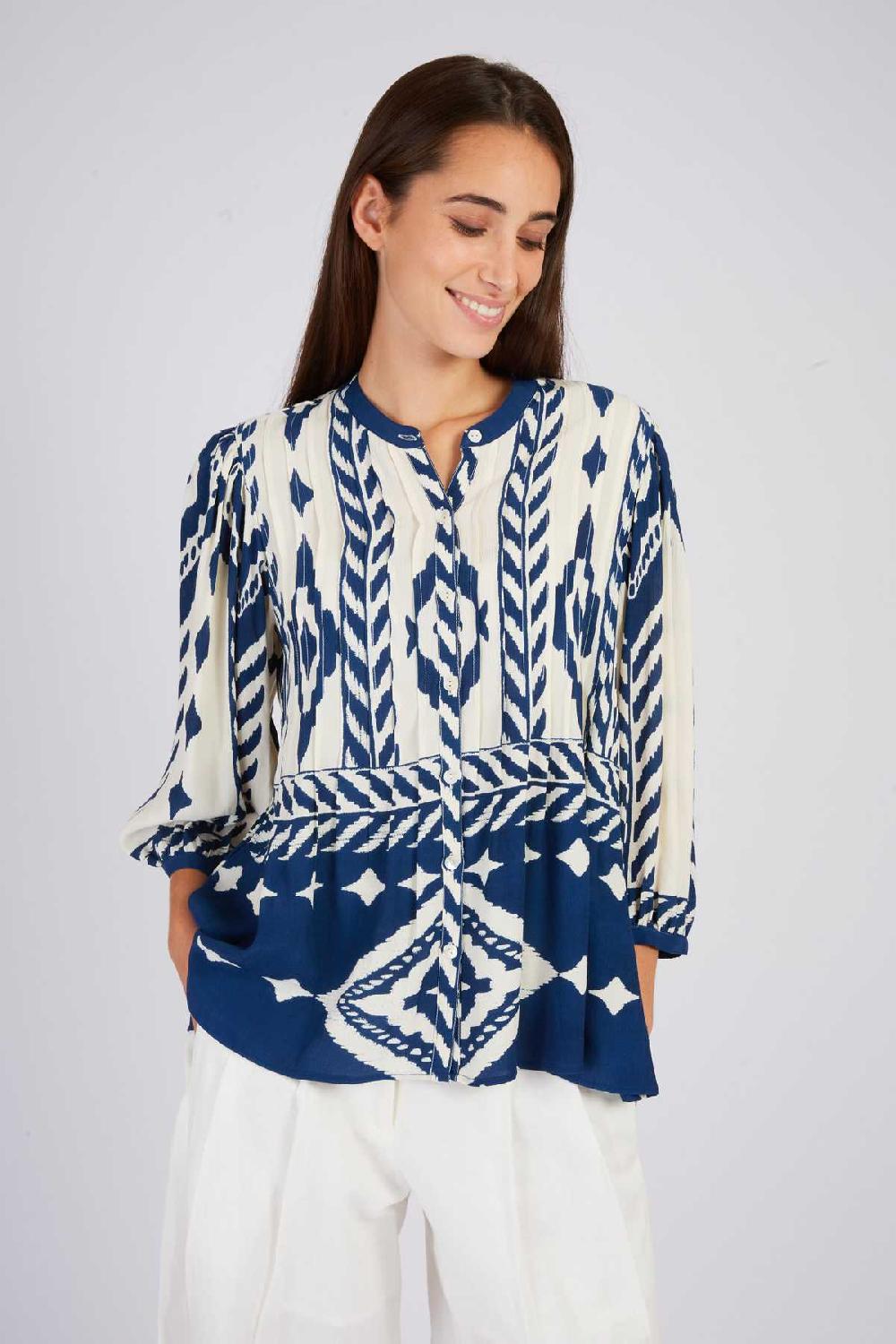 Derhy Blouse Imprimée Graphique LANZA